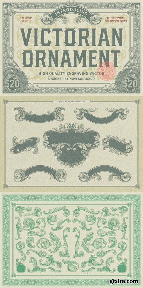 CreativeMarket - NS Victorian Ornament 10292201