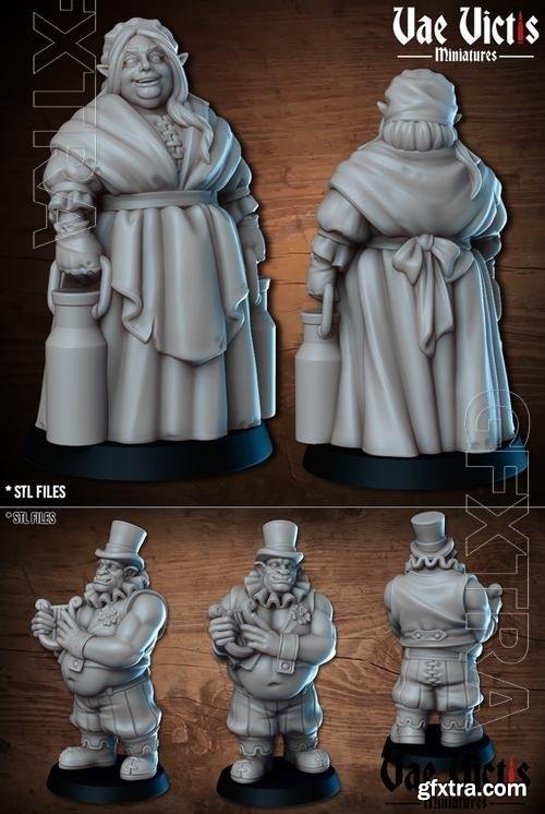 Vae Victis Miniatures - Elf Milk and Ogre Lyra 3D Print