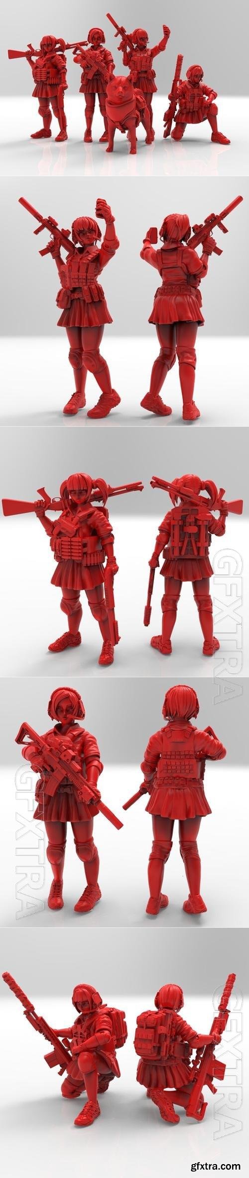 Turnbase Miniatures - Gakou Tactics 3D Print