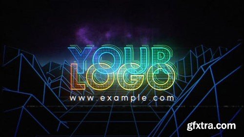 Videohive Retro Neon Logo 23363854