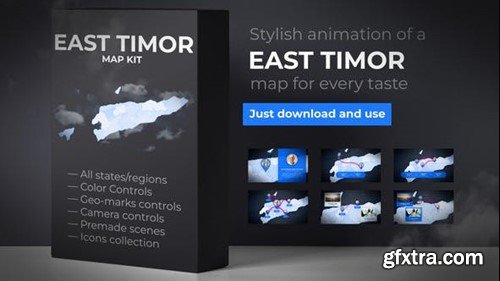 Videohive East Timor Map - Democratic Republic of Timor-Leste Map Kit 40308176