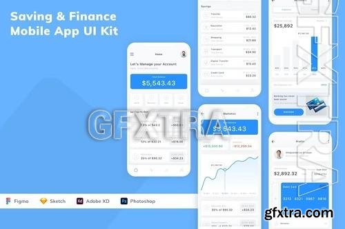 Saving & Finance Mobile App UI Kit NB2PUXP