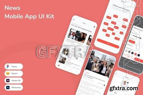 News Mobile App UI Kit APB8ZRJ