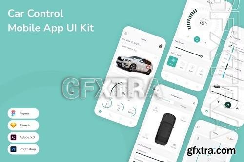 Car Control Mobile App UI Kit 6HJSZ4U