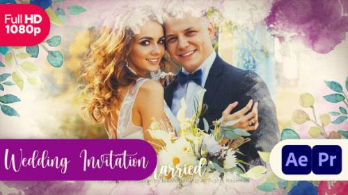 Videohive - Watercolor Wedding Invitation || Wedding Slideshow || MOGRT - 40270787 - 40270787