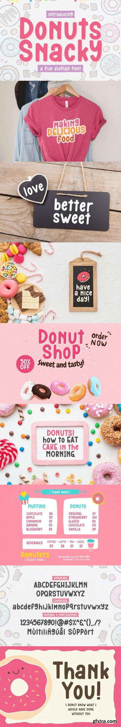 Donuts Snacky Font