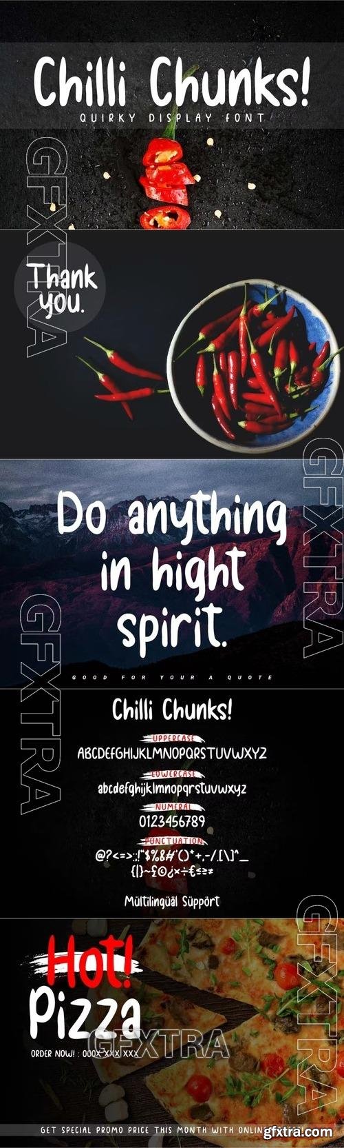 Chilli Chunks - Handwritten Font 