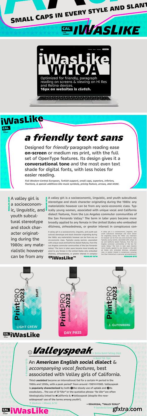 CAL iWasLike Pro Font Family