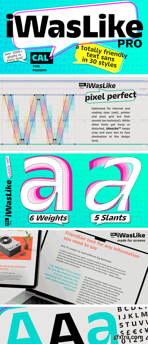 CAL iWasLike Pro Font Family