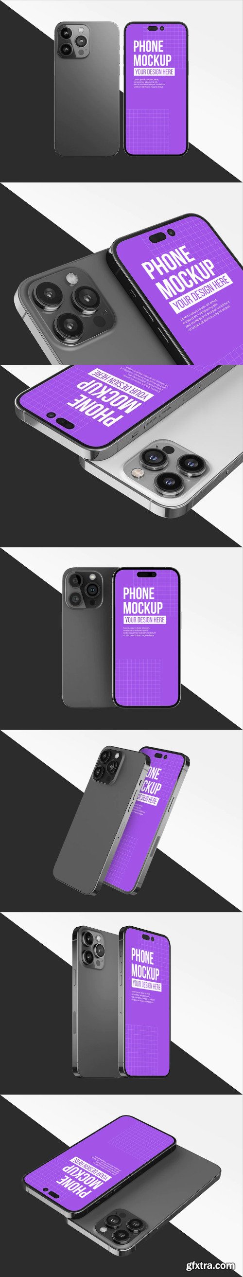 Iphone 14 pro scene mockup phone screen mockup