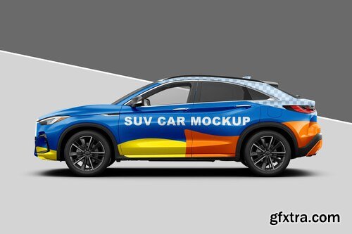 Suv car mockup