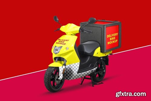 Delivery bike mockup