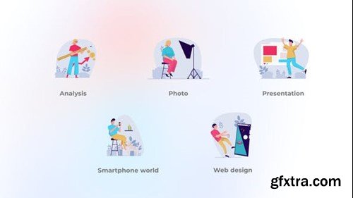 Videohive Creative worker - Flat concepts 40344695