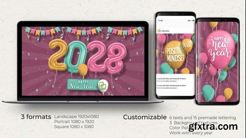 Videohive New Year and Balloons Opener 40309926