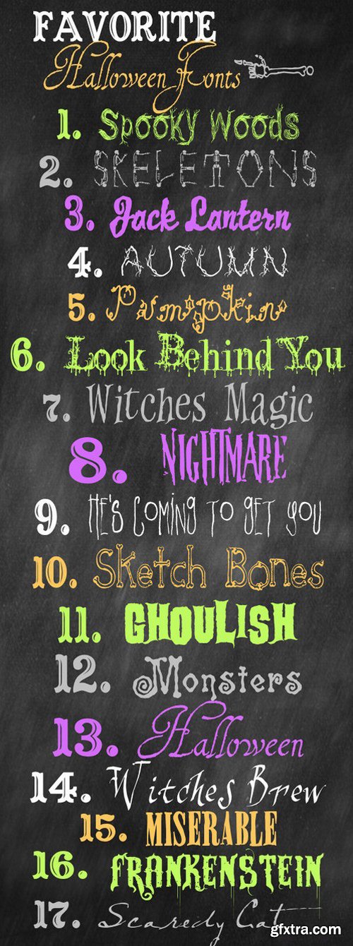 Favorite Halloween Fonts