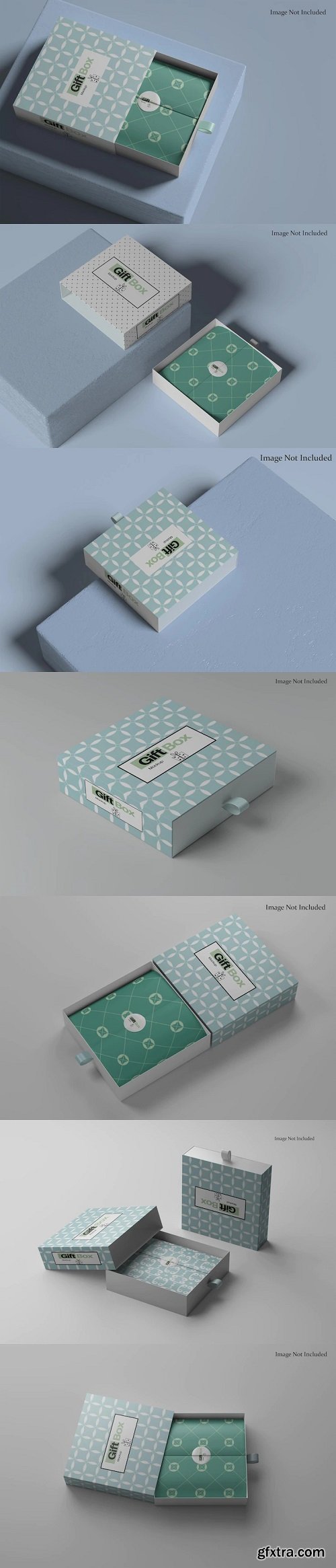 Gift box mockup