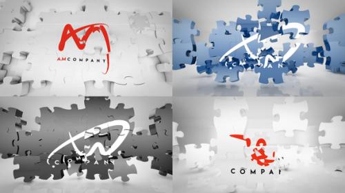 Videohive - Puzzle Jigsaw Logo Reveal Bundle - 40328462 - 40328462