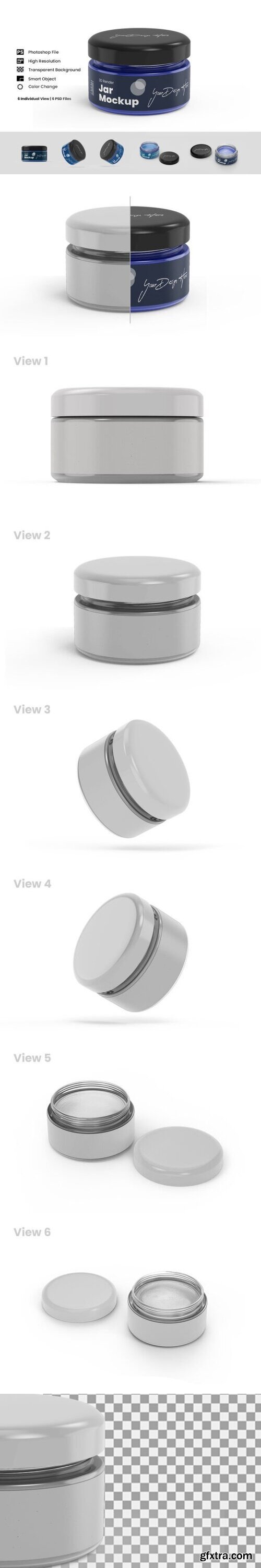 Glass Jar Mockup