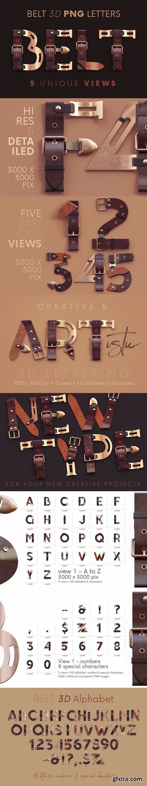 CreativeMarket - Belt - 3D Lettering 10277622