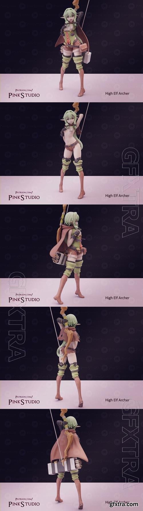 High Elf Archer 3D Print