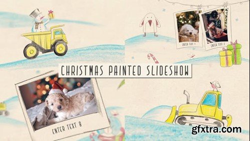 Videohive Christmas painted slideshow 40334802