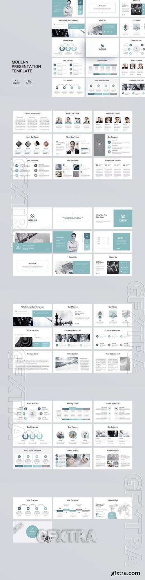 Warping PowerPoint Presentation Template 9WYYAV2