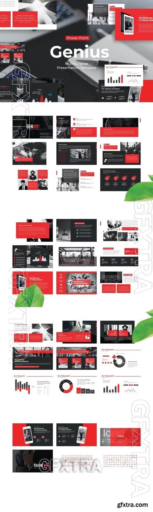 Genius - PowerPoint Template T28KCR5