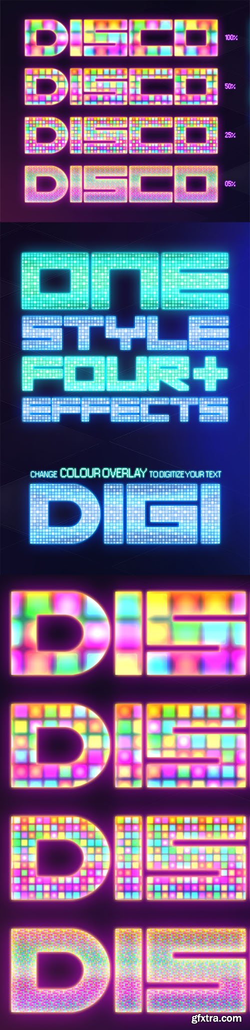 Disco Photoshop Styles Collection