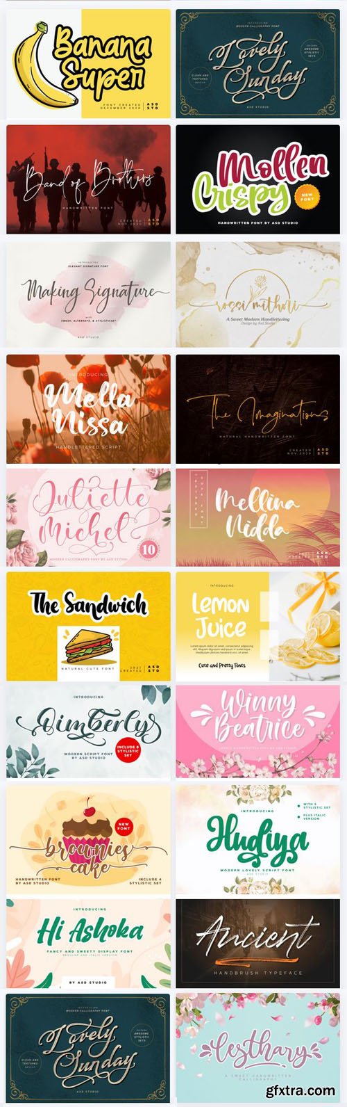 Best 37 Premium Fonts Bundle Worth $451