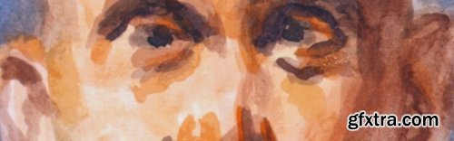 The Portrait in Watercolor: A Male Head on Hot Press Illustration Board