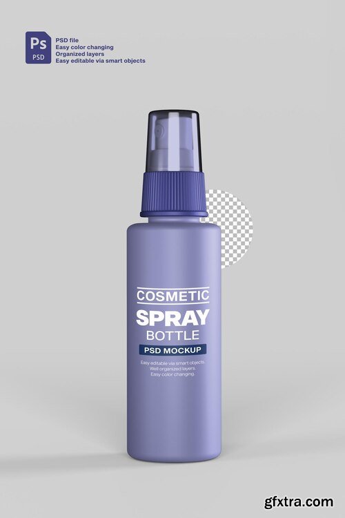 Spray bottle cosmetic mockup