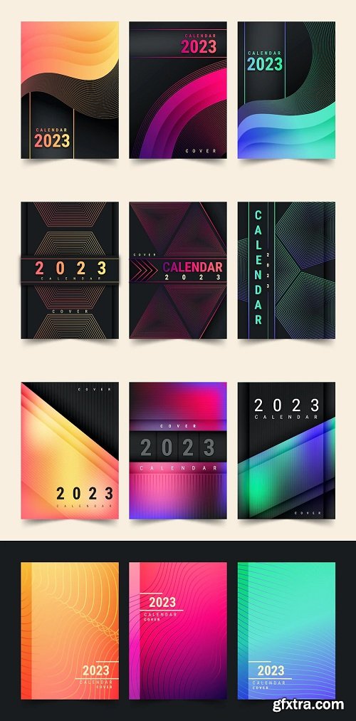 Gradient 2023 calendar cover illustration