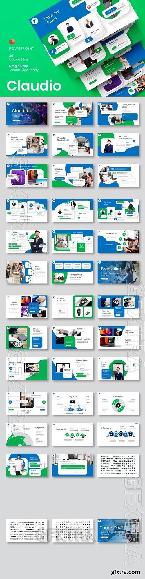 Claudio - Business PowerPoint Template MRJRRNM