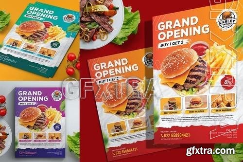 Fast Food Menu Flyer N4F42WA