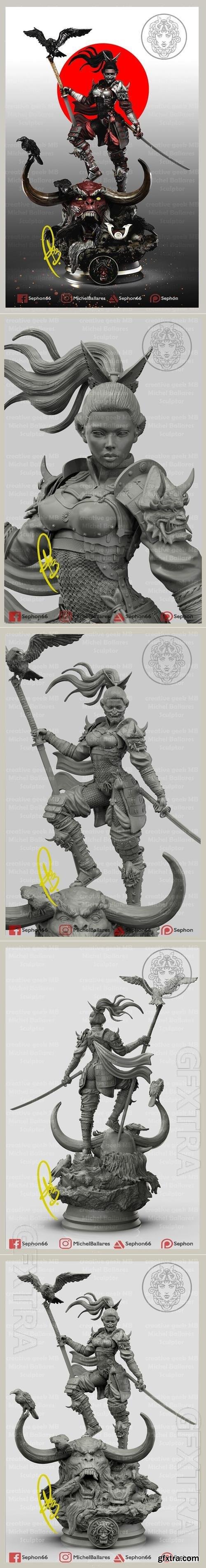 Urara The Samurai Warrior by Creative Geek MB 3D Print