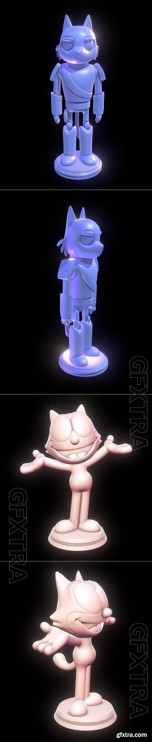 Avocato - Final Space and Felix the Cat 3D Print