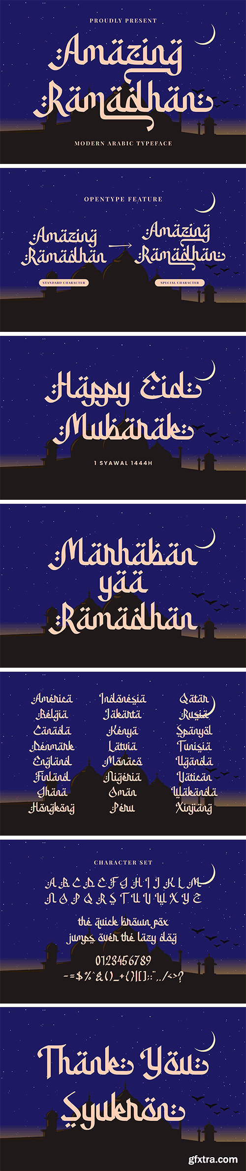 Amazing Ramadhan - Modern Arabic Typeface