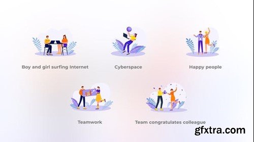 Videohive Teamwork - Flat concepts 40368074