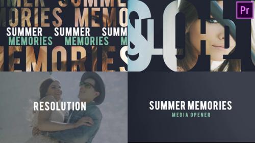 Videohive - Summer Memories Media Opener Premiere Pro - 40387171 - 40387171