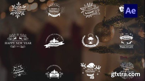 Videohive Christmas Badges 40394504