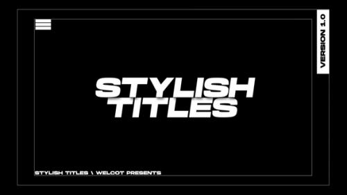 Videohive - Stylish Titles | Premiere Pro Templates - 40343311 - 40343311