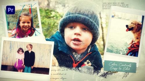 Videohive - Soft Brush Photo Slideshow | Travel Memories Slideshow | MOGRT - 40355292 - 40355292