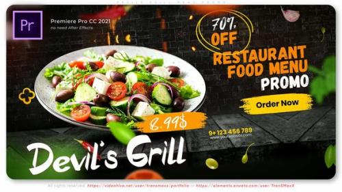 Videohive - Devils Grill Menu Promo - 40369047 - 40369047