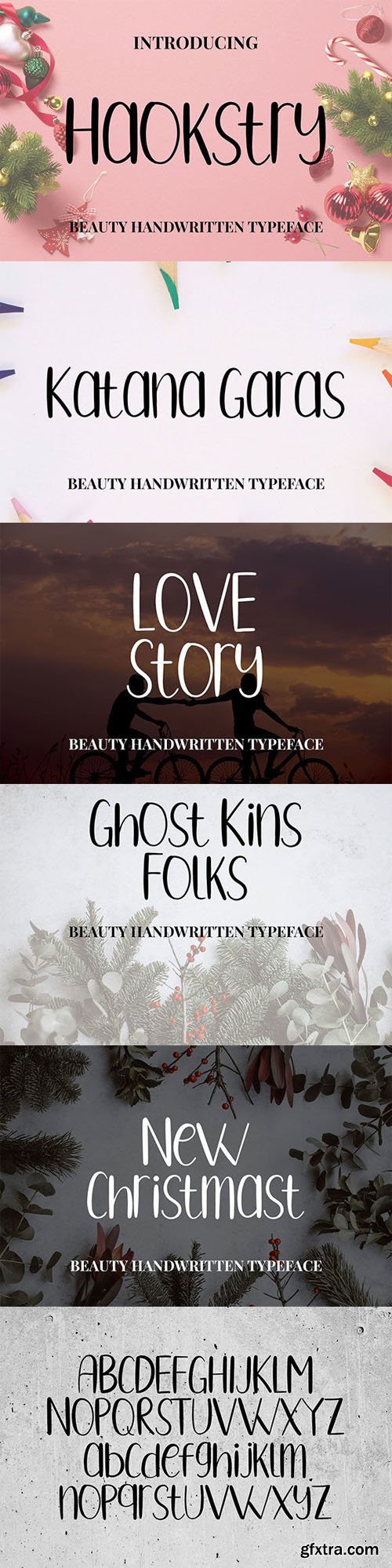 Haokstry - Beauty Handwritten Typeface