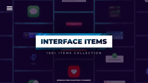 Videohive - Interface Items Collection | 100+ Elements for Premiere Pro - 40392398 - 40392398