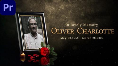 Videohive - Funeral Memorial Card Slide |MOGRT| - 40403788 - 40403788