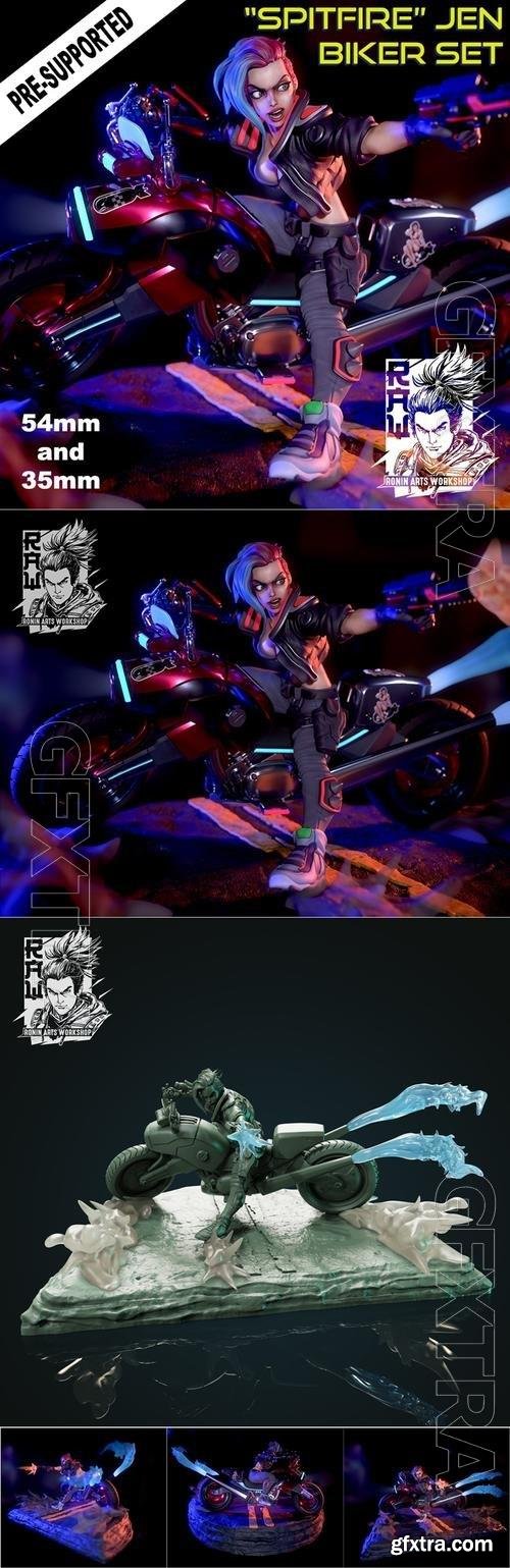 Ronin Arts Workshop - Spitfire Jen Biker 3D Print