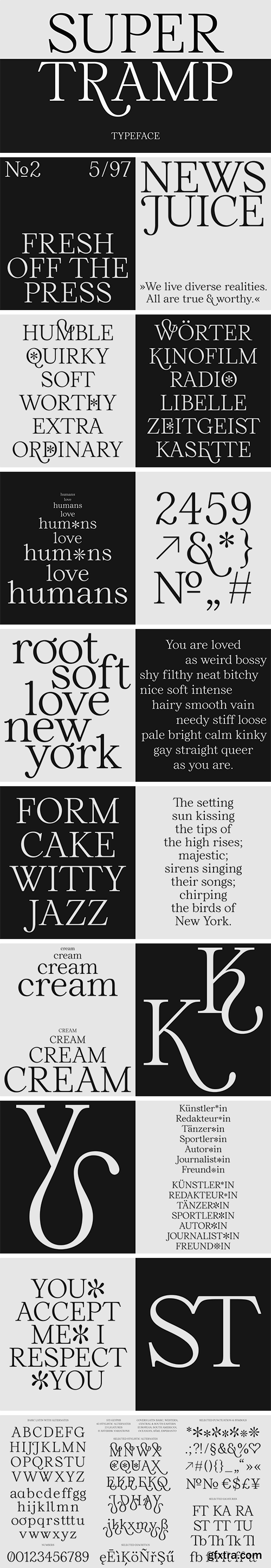 Super Tramp Typeface