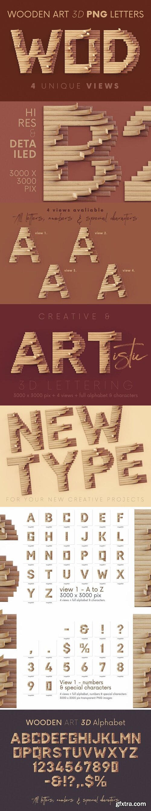 Creativemarket - Wooden Art - 3D Lettering 10300096