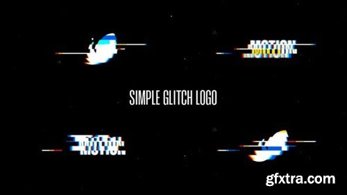 Videohive Simple Glitch Logo 40378607